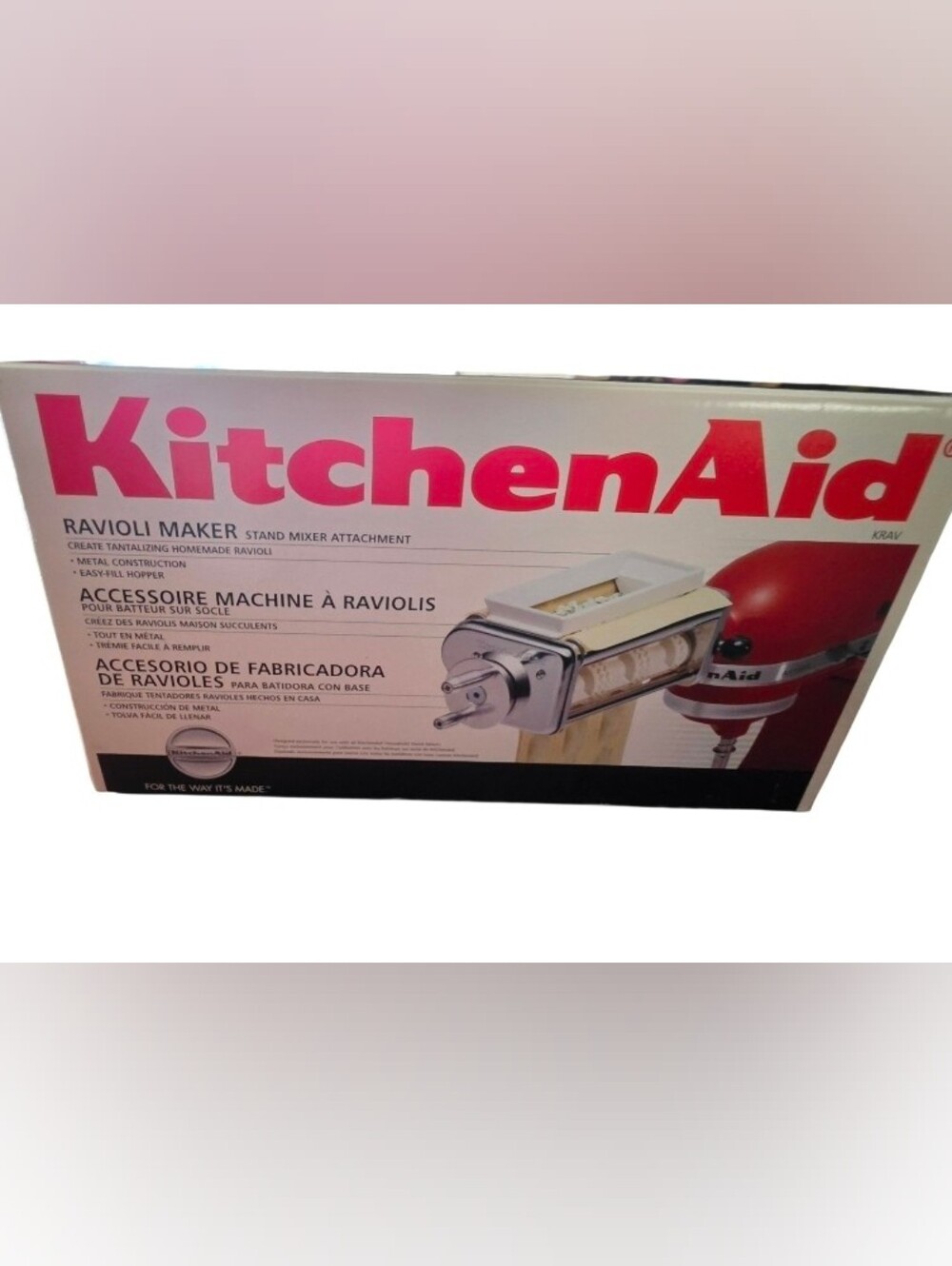 KitchenAid Ravioli Maker KRAV Attachment Stand Mixer Accessory NIB - Picture 2 of 7